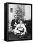 Eighteen Year Old Man with His Presents at Christmas, Ca. 1945-null-Framed Stretched Canvas