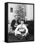 Eighteen Year Old Man with His Presents at Christmas, Ca. 1945-null-Framed Stretched Canvas