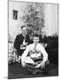 Eighteen Year Old Man with His Presents at Christmas, Ca. 1945-null-Mounted Photographic Print