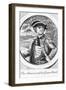 Eighteenth Century Etching of a Portrait of Benedict Arnold-null-Framed Giclee Print