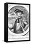 Eighteenth Century Etching of a Portrait of Benedict Arnold-null-Framed Stretched Canvas
