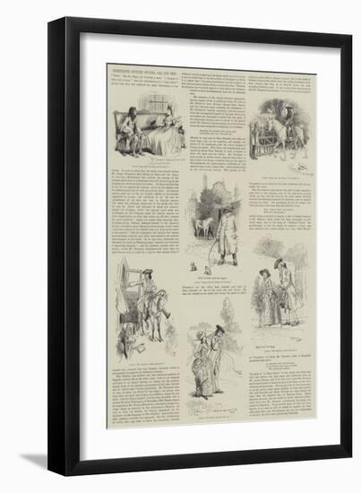 Eighteenth Century Studies, Old and New-Hugh Thomson-Framed Giclee Print