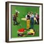 "Eighteenth Hole", August 6, 1955-John Falter-Framed Giclee Print