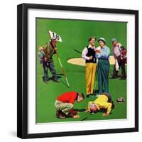 "Eighteenth Hole", August 6, 1955-John Falter-Framed Giclee Print