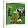 "Eighteenth Hole", August 6, 1955-John Falter-Framed Giclee Print