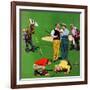 "Eighteenth Hole", August 6, 1955-John Falter-Framed Giclee Print