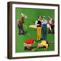 "Eighteenth Hole", August 6, 1955-John Falter-Framed Premium Giclee Print