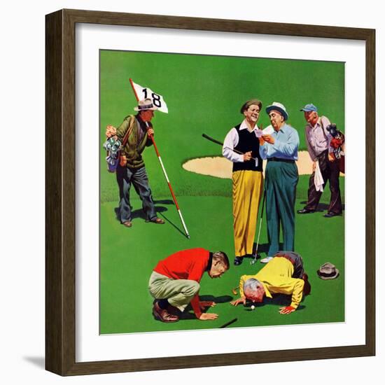 "Eighteenth Hole", August 6, 1955-John Falter-Framed Premium Giclee Print