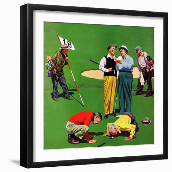 "Eighteenth Hole", August 6, 1955-John Falter-Framed Premium Giclee Print