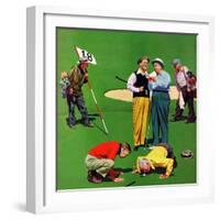 "Eighteenth Hole", August 6, 1955-John Falter-Framed Premium Giclee Print