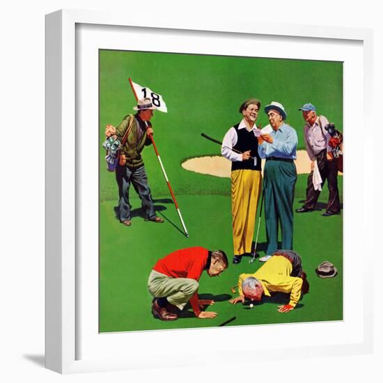 "Eighteenth Hole", August 6, 1955-John Falter-Framed Premium Giclee Print