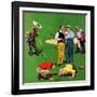 "Eighteenth Hole", August 6, 1955-John Falter-Framed Giclee Print