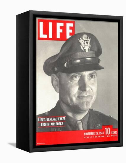 Eighth Air Forces Lt. Gen. Eaker, November 29, 1943-Margaret Bourke-White-Framed Stretched Canvas