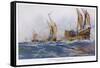 Eighth Crusade the Ships-Albert Sebille-Framed Stretched Canvas