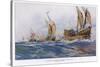 Eighth Crusade the Ships-Albert Sebille-Stretched Canvas