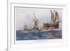 Eighth Crusade the Ships-Albert Sebille-Framed Premium Giclee Print