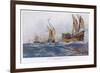 Eighth Crusade the Ships-Albert Sebille-Framed Premium Giclee Print