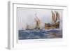 Eighth Crusade the Ships-Albert Sebille-Framed Art Print