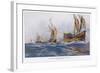 Eighth Crusade the Ships-Albert Sebille-Framed Art Print