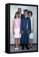 Eighth Grade Graduate with Parents and Sister, Ca. 1967-null-Framed Stretched Canvas