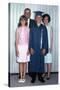 Eighth Grade Graduate with Parents and Sister, Ca. 1967-null-Stretched Canvas