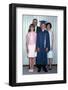 Eighth Grade Graduate with Parents and Sister, Ca. 1967-null-Framed Photographic Print