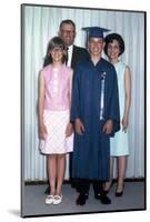 Eighth Grade Graduate with Parents and Sister, Ca. 1967-null-Mounted Photographic Print