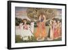 Eighth Incarnation of Vishnu as Krishna: Playing to the Gopis-null-Framed Giclee Print