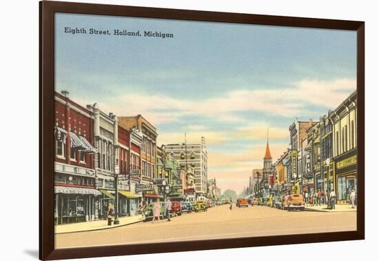 Eighth Street, Holland, Michigan-null-Framed Art Print