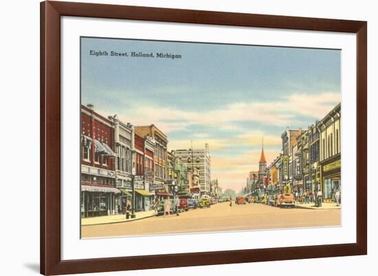 Eighth Street, Holland, Michigan-null-Framed Premium Giclee Print