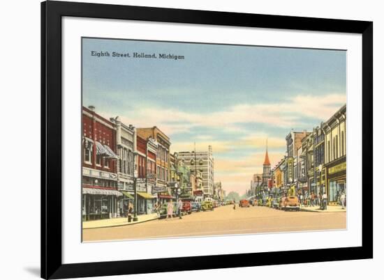 Eighth Street, Holland, Michigan-null-Framed Premium Giclee Print