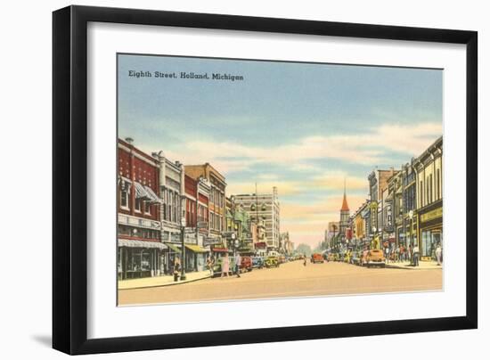 Eighth Street, Holland, Michigan-null-Framed Art Print