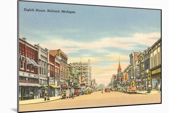 Eighth Street, Holland, Michigan-null-Mounted Art Print