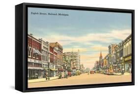 Eighth Street, Holland, Michigan-null-Framed Stretched Canvas