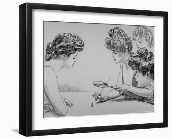 Eighty Drawings Including the Weaker Sex: the Story of a Susceptible Bachelor-Charles Dana Gibson-Framed Photographic Print