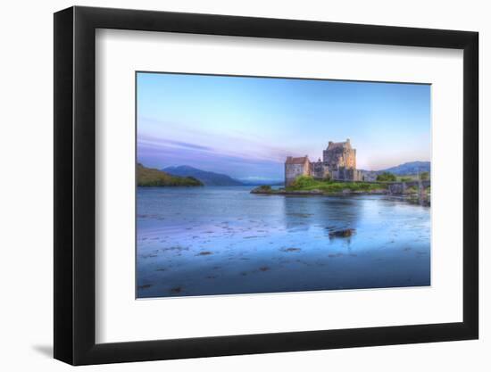 Eilan Donan Castle at Sunset-olliemt-Framed Photographic Print