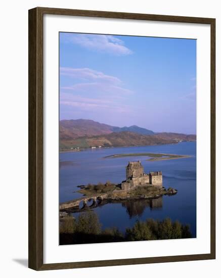 Eilean Donan Castle and Loch Duich, Highland Region, Scotland, United Kingdom-Hans Peter Merten-Framed Photographic Print