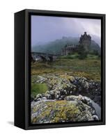Eilean Donan Castle, Dornie, Highland Region, Scotland, United Kingdom, Europe-Patrick Dieudonne-Framed Stretched Canvas