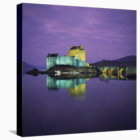 Eilean Donan Castle, Dornie, Highlands, Scotland, United Kingdom, Europe-Roy Rainford-Stretched Canvas