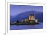 Eilean Donan Castle Floodlit at Night on Loch Duich, Scotland, United Kingdom-John Woodworth-Framed Photographic Print