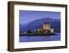 Eilean Donan Castle Floodlit at Night on Loch Duich, Scotland, United Kingdom-John Woodworth-Framed Photographic Print