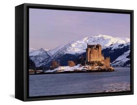 Eilean Donan Castle in Winter, Highlands, Scotland-Pearl Bucknell-Framed Stretched Canvas