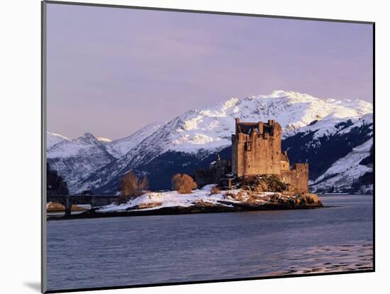 Eilean Donan Castle in Winter, Highlands, Scotland-Pearl Bucknell-Mounted Photographic Print