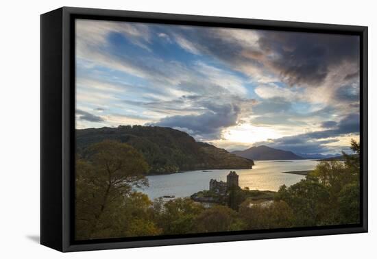 Eilean Donan Castle, Nr Dornie, Loch Alsh, Wester Ross, Western Highlands, Scotland, UK-Peter Adams-Framed Stretched Canvas