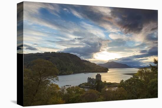 Eilean Donan Castle, Nr Dornie, Loch Alsh, Wester Ross, Western Highlands, Scotland, UK-Peter Adams-Stretched Canvas