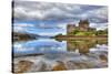 Eilean Donan Castle on a Cloudy Day, Highlands, Scotland, UK-Nataliya Hora-Stretched Canvas