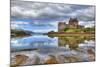 Eilean Donan Castle on a Cloudy Day, Highlands, Scotland, UK-Nataliya Hora-Mounted Photographic Print