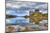 Eilean Donan Castle on a Cloudy Day, Highlands, Scotland, UK-Nataliya Hora-Mounted Photographic Print