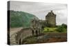 Eilean Donan Castle on a Cloudy Day. Low Tide. Highlands, Scotland. UK-A_nella-Stretched Canvas