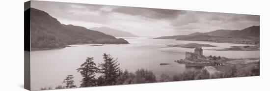 Eilean Donan Castle on Loch Alsh and Duich Scotland-null-Stretched Canvas